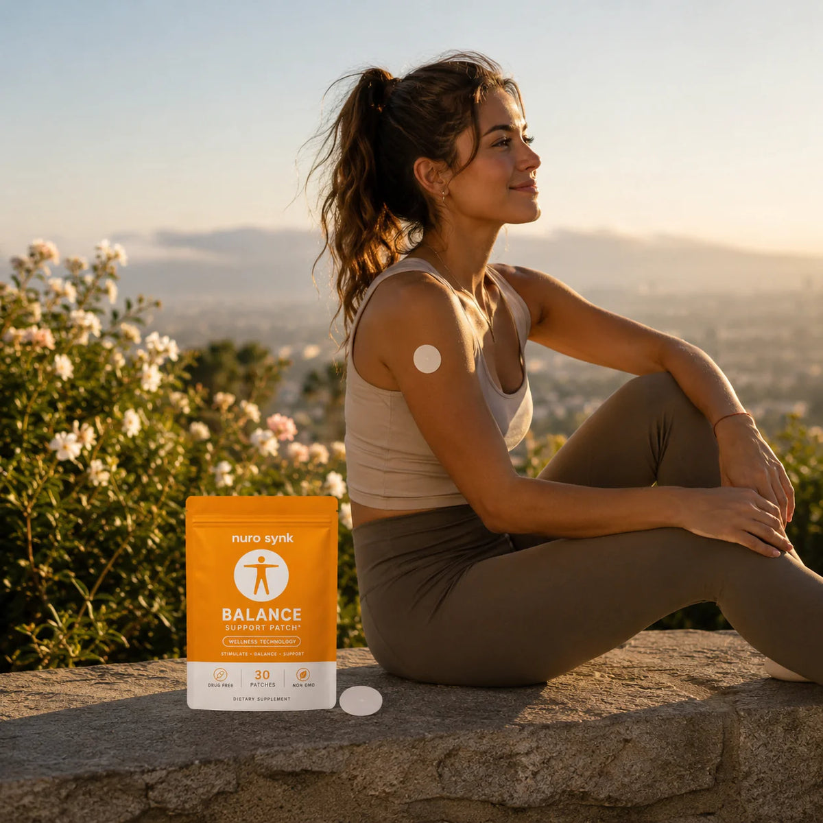 nuro synk balance patch lifestyle shot