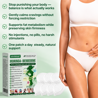 silvlifelab Moringa Berberine + 10-in-1 Nano Microneedle Patch(Just once a day, visible changes in 7 days)