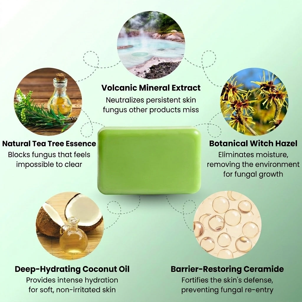 Antifungal Cleansing Soap for Skin Folds