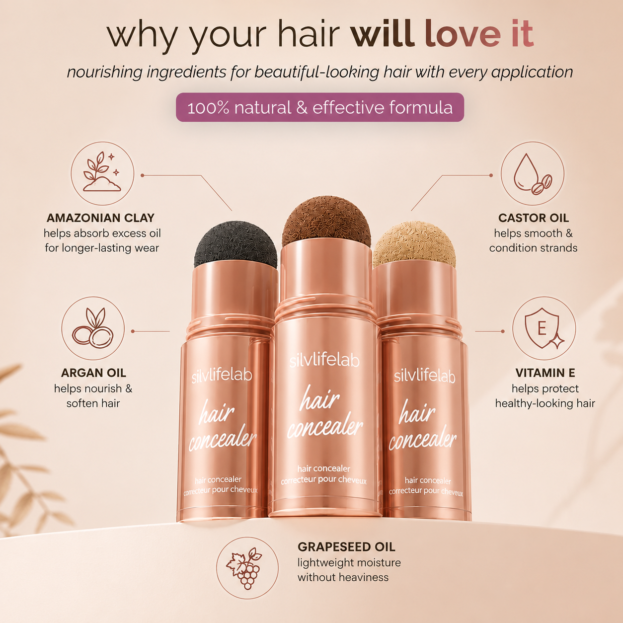 silvlifelab hair concealer buy 2 get free shipping